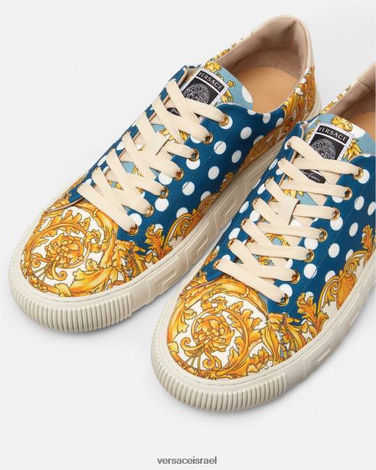 גברים Versace הדפס נעלי ספורט גרקה בארוק צדפים נַעַל N8T21516