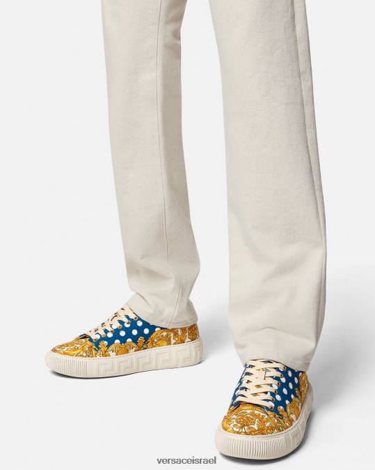 גברים Versace הדפס נעלי ספורט גרקה בארוק צדפים נַעַל N8T21516