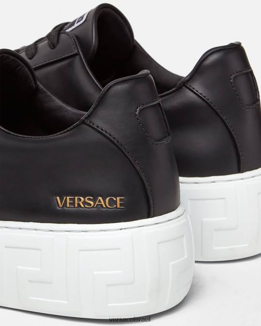 גברים Versace שָׁחוֹר נעלי ספורט של גרקה נַעַל N8T21547
