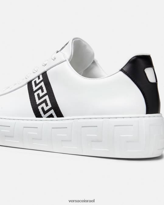 גברים Versace לבן שחור נעלי ספורט של גרקה נַעַל N8T21551