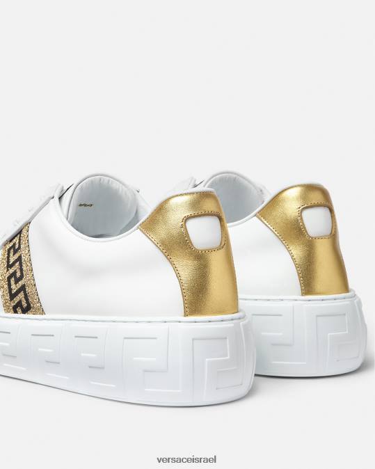 גברים Versace זהב לבן נעלי ספורט של גרקה נַעַל N8T21552