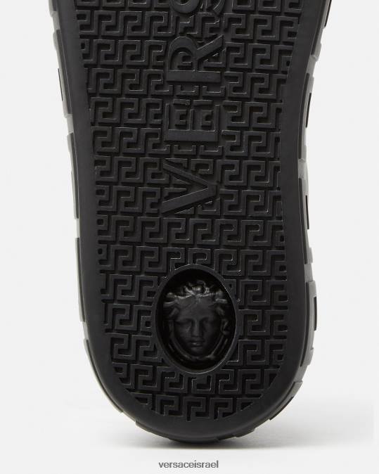 גברים Versace שָׁחוֹר מאמני גרקה משובצים נַעַל N8T21555