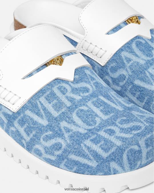 גברים Versace כחול בהיר פרדות מדוזה ג'ינס מכל-אובר נַעַל N8T21562