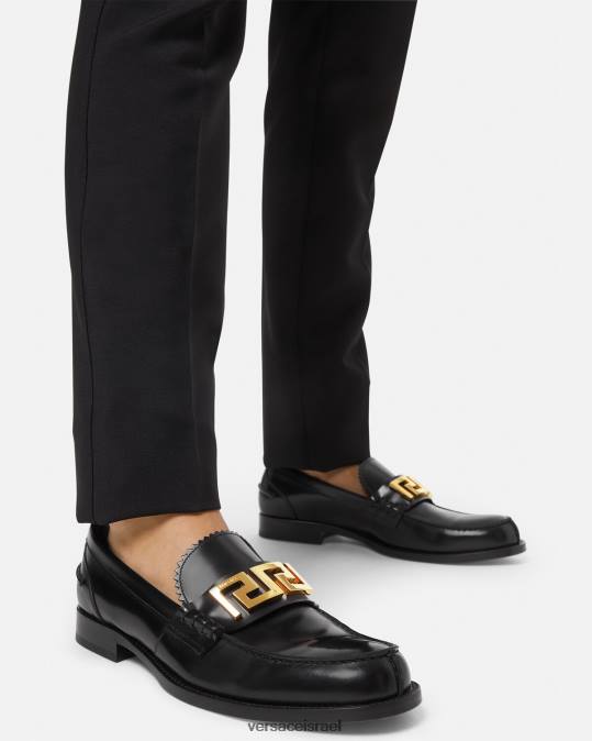 גברים Versace שָׁחוֹר נעלי בית גרקה נַעַל N8T21567