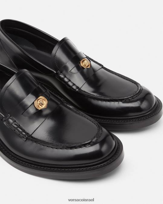 גברים Versace שָׁחוֹר נעלי מדוזה נַעַל N8T21570