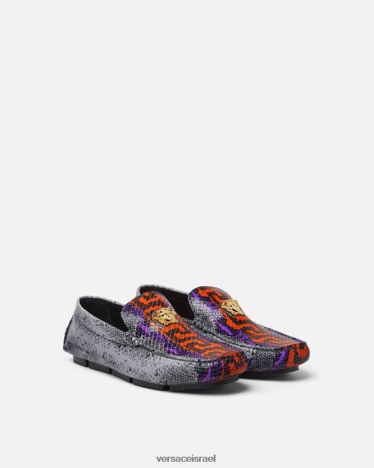 גברים Versace סַסגוֹנִיוּת פטריות פיתון גרקה לה מדוזה נַעַל N8T21574