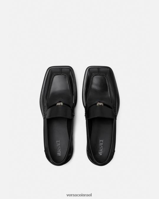 גברים Versace שָׁחוֹר לופרסים מרובעים נַעַל N8T21577