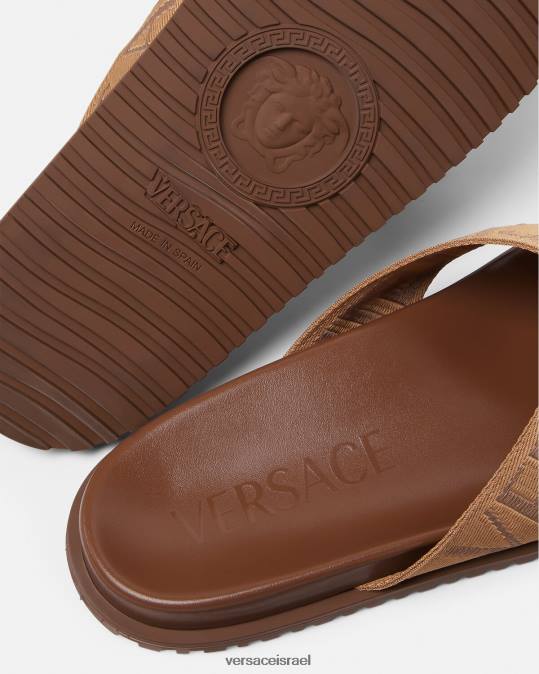גברים Versace חום סנדלים מכל עבר נַעַל N8T21584