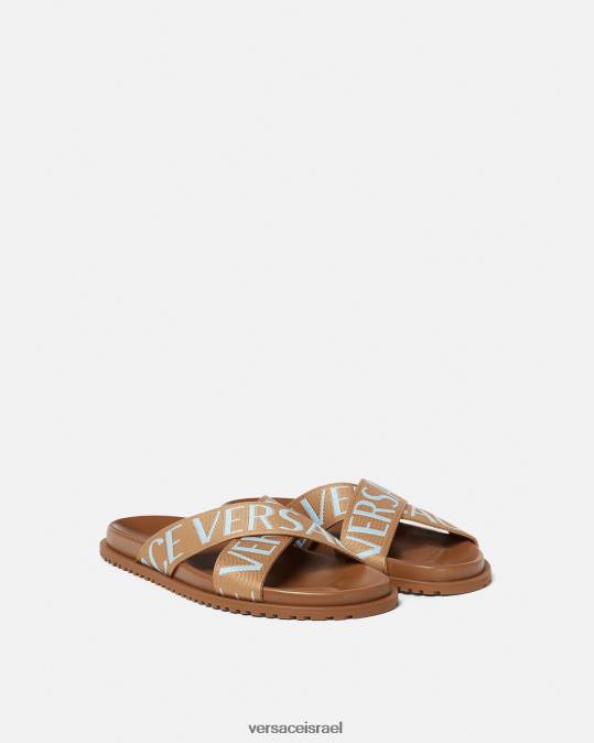 גברים Versace הדפס סנדלים מכל עבר נַעַל N8T21585