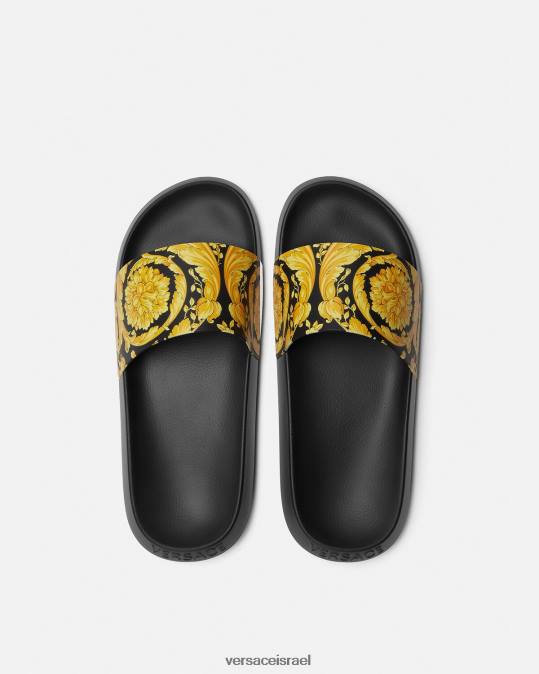 גברים Versace הדפס סליידרים בארוקו נַעַל N8T21594