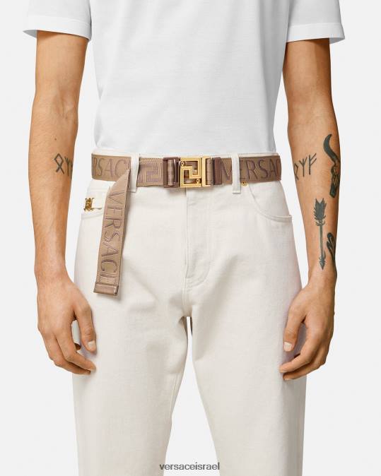 גברים Versace חום חגורה הפיכה בכל רחבי אביזרים N8T21612