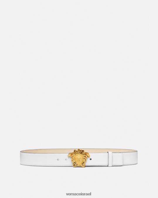 גברים Versace זהב לבן חגורת עור לה מדוזה אביזרים N8T21622