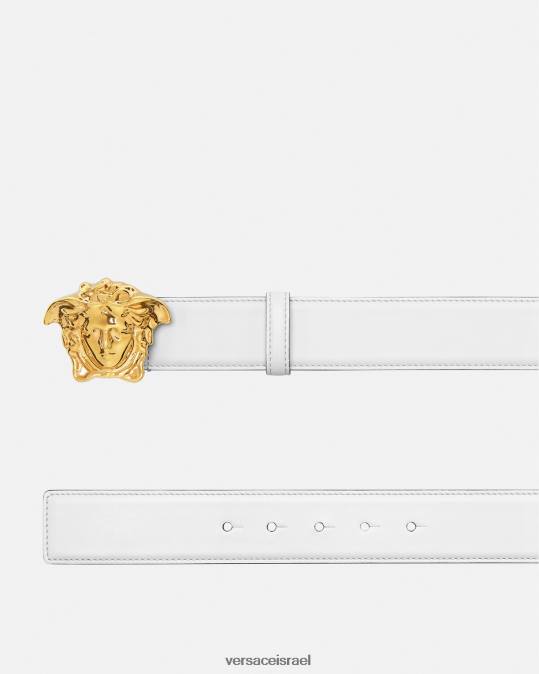 גברים Versace זהב לבן חגורת עור לה מדוזה אביזרים N8T21622