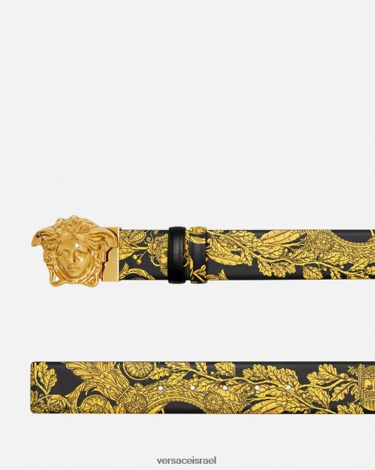 גברים Versace הדפס חגורה מתהפכת מאשרה בארוק אביזרים N8T21629