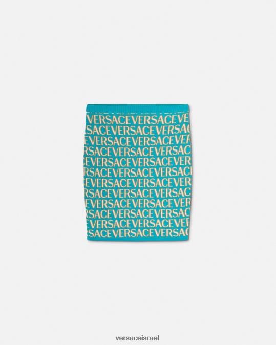 נשים Versace הדפס חצאית סריג בכל אובר הַלבָּשָׁה N8T2163