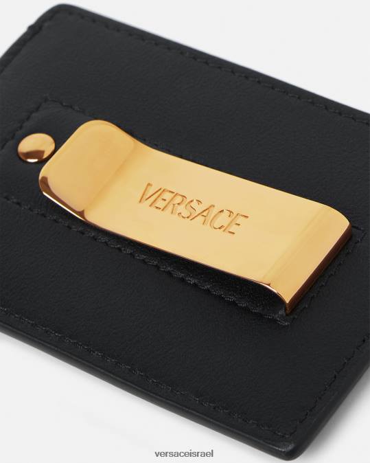 גברים Versace שָׁחוֹר מחזיק כרטיס מדוזה אביזרים N8T21638