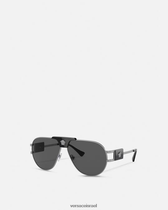 גברים Versace שָׁחוֹר משקפי שמש של פרויקט טייסים מיוחדים אביזרים N8T21668