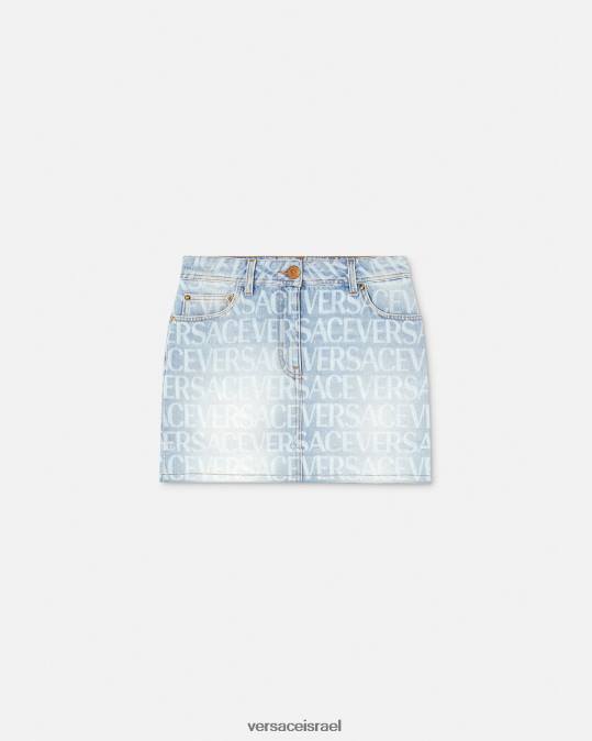 נשים Versace כְּחוֹל חצאית מיני ג'ינס הַלבָּשָׁה N8T2168
