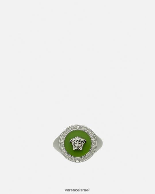 גברים Versace ירוק טבעת מדוזה אמייל אביזרים N8T21684
