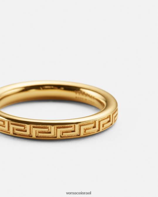גברים Versace זהב מחזיק מפתחות יווני חרוט אביזרים N8T21686