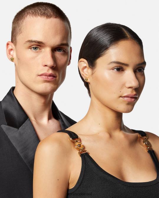 גברים Versace זהב חם עגילי מדוזה צמודים אביזרים N8T21689