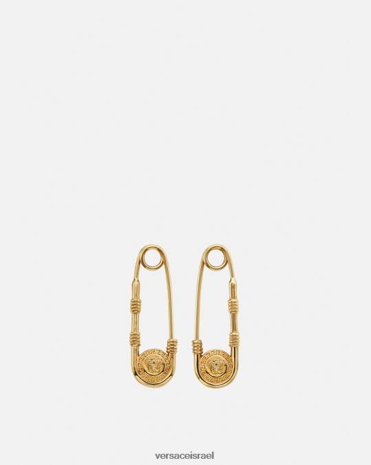 גברים Versace זהב עגילי סיכת ביטחון אביזרים N8T21690