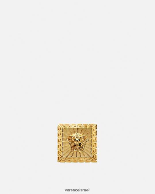 גברים Versace זהב טבעת מדוזה מרובעת אביזרים N8T21691
