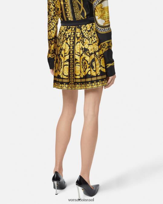 נשים Versace הדפס חצאית קפלים ברוק הַלבָּשָׁה N8T2169