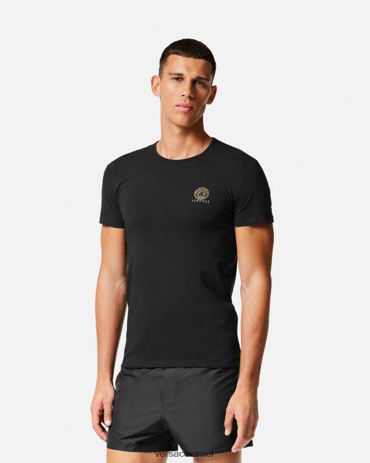 גברים Versace שָׁחוֹר גופיית מדוזה תחתונים ובגדי חוף N8T21732
