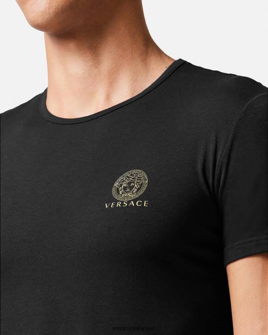 גברים Versace שָׁחוֹר גופיית מדוזה תחתונים ובגדי חוף N8T21732