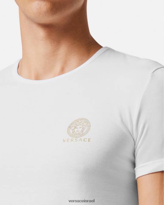 גברים Versace לבן גופיית מדוזה תחתונים ובגדי חוף N8T21733