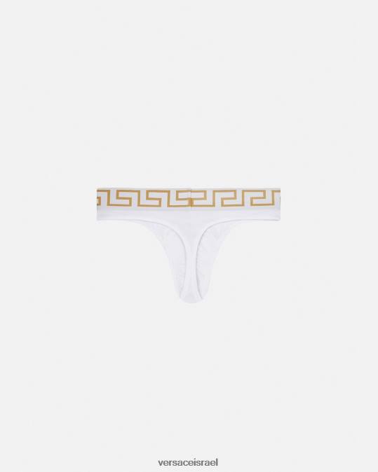 גברים Versace זהב לבן חוטיני גרקה גבול תחתונים ובגדי חוף N8T21772