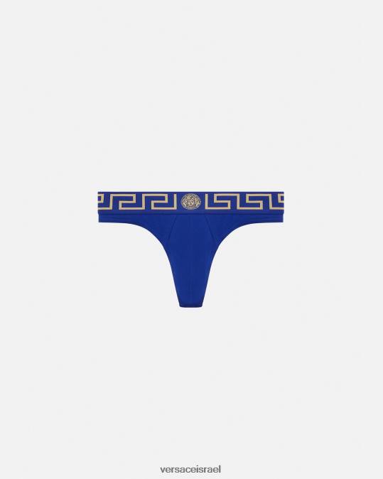 גברים Versace כְּחוֹל חוטיני גרקה גבול תחתונים ובגדי חוף N8T21773