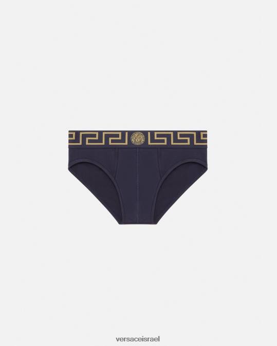 גברים Versace כְּחוֹל תחתוני גבול גרקה תחתונים ובגדי חוף N8T21786