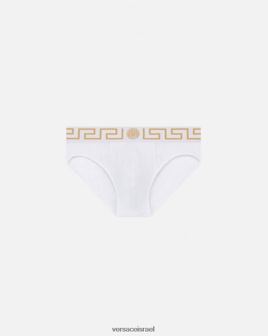 גברים Versace זהב לבן תחתוני גבול גרקה תחתונים ובגדי חוף N8T21789