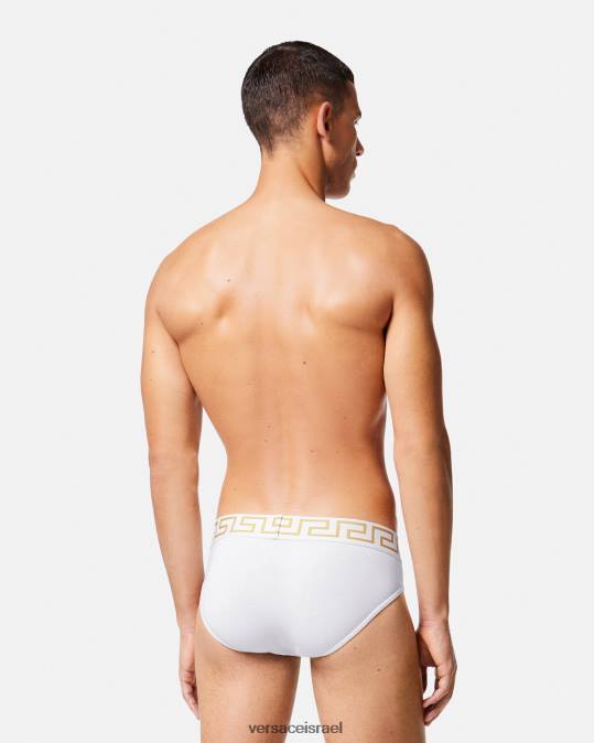 גברים Versace זהב לבן תחתוני גבול גרקה תחתונים ובגדי חוף N8T21789