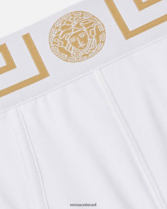 גברים Versace זהב לבן תחתוני גבול גרקה תחתונים ובגדי חוף N8T21789