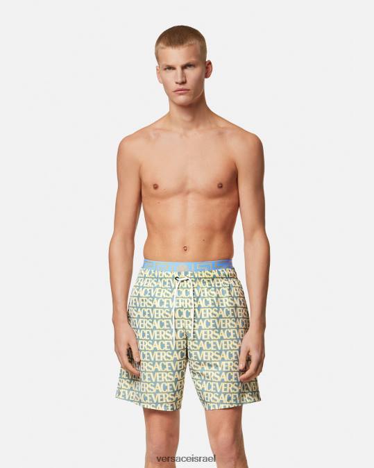 גברים Versace הדפס מכנסי לוח קצרים תחתונים ובגדי חוף N8T21794
