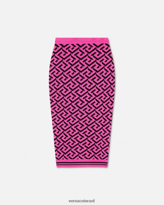 נשים Versace ורוד פוקסיה חצאית מידי לה גרקה אקארד הַלבָּשָׁה N8T2180