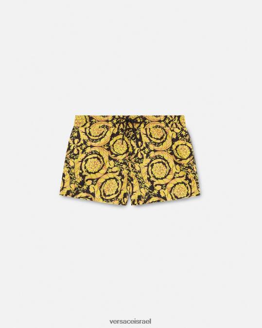 גברים Versace הדפס מכנסי ים קצרים בארוקו תחתונים ובגדי חוף N8T21804