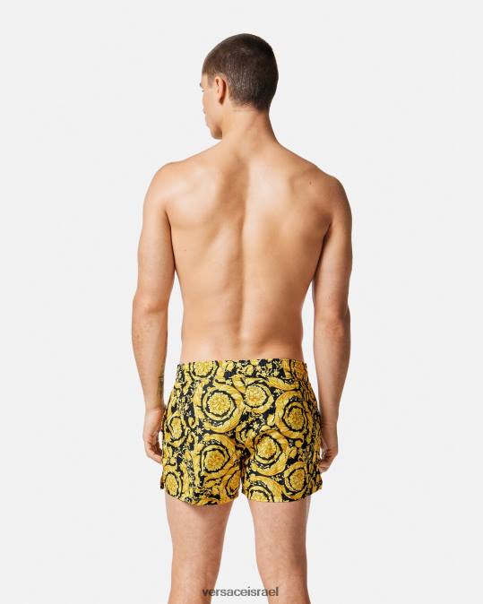 גברים Versace הדפס מכנסי ים קצרים בארוקו תחתונים ובגדי חוף N8T21804