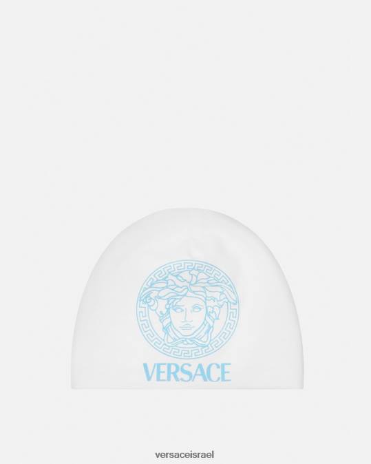 יְלָדִים Versace כחול לבן כובע תינוק מדוזה אביזרים N8T21816