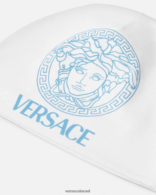 יְלָדִים Versace כחול לבן כובע תינוק מדוזה אביזרים N8T21816