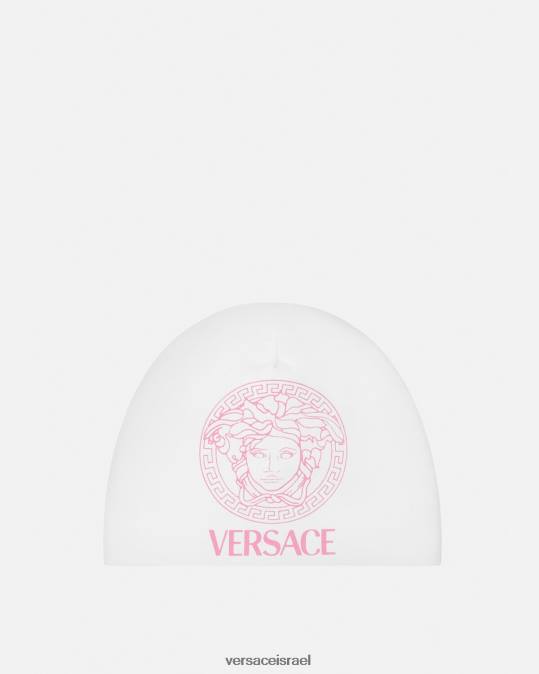 יְלָדִים Versace לבן וורוד כובע תינוק מדוזה אביזרים N8T21817