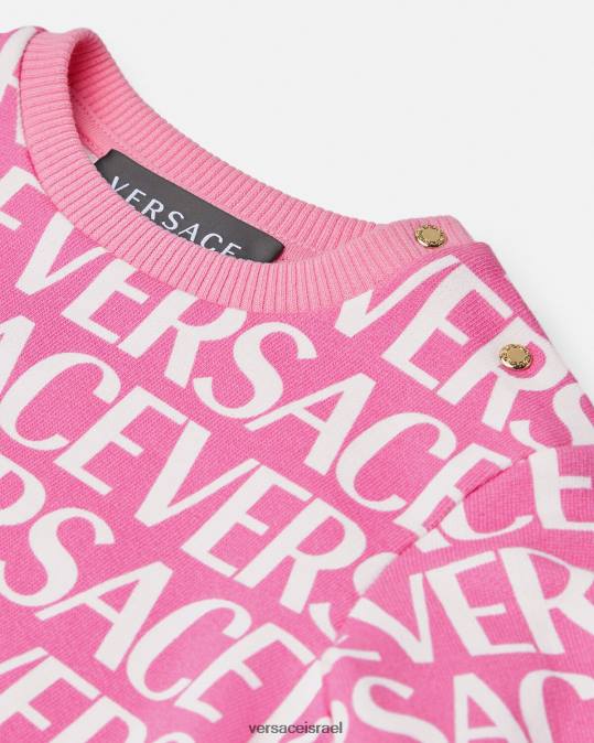 יְלָדִים Versace ורוד & הדפס סווטשירט לתינוקות הַלבָּשָׁה N8T21872