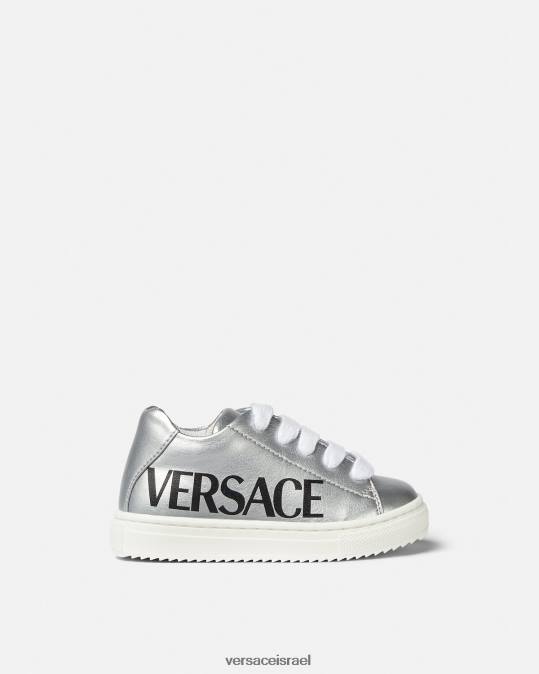 יְלָדִים Versace הדפס לוגו נעלי ספורט לתינוק מטאלי נַעַל N8T21875