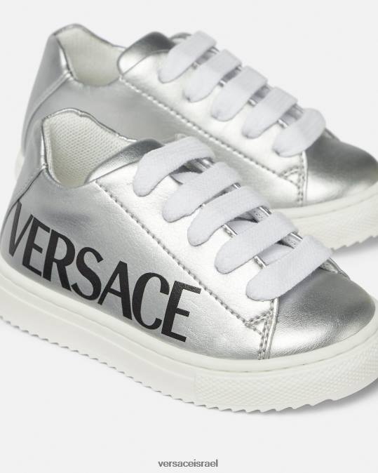 יְלָדִים Versace הדפס לוגו נעלי ספורט לתינוק מטאלי נַעַל N8T21875