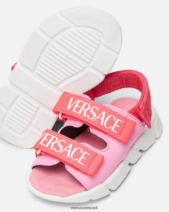 יְלָדִים Versace וָרוֹד סנדלי תינוק לוגו נַעַל N8T21879