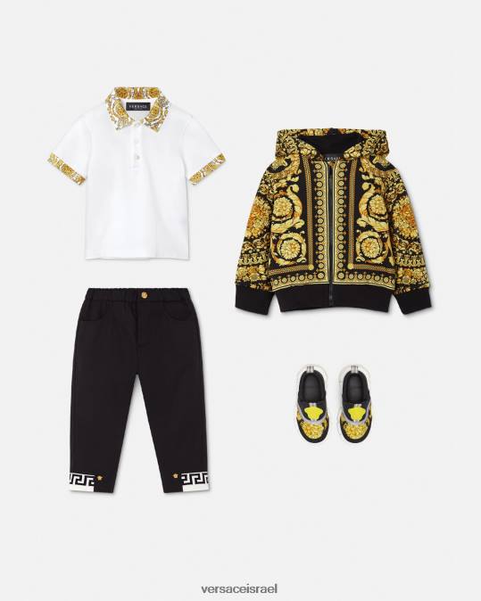 יְלָדִים Versace הדפס קפוצ'ון עם רוכסן לתינוק ברוק הַלבָּשָׁה N8T21893