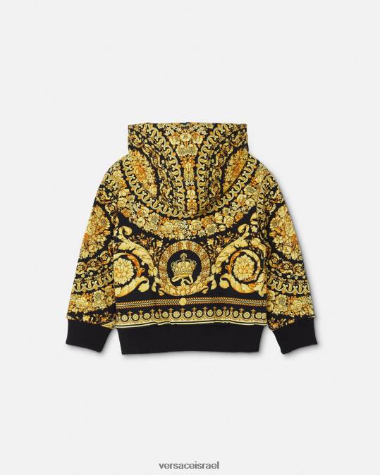 יְלָדִים Versace הדפס קפוצ'ון עם רוכסן לתינוק ברוק הַלבָּשָׁה N8T21893
